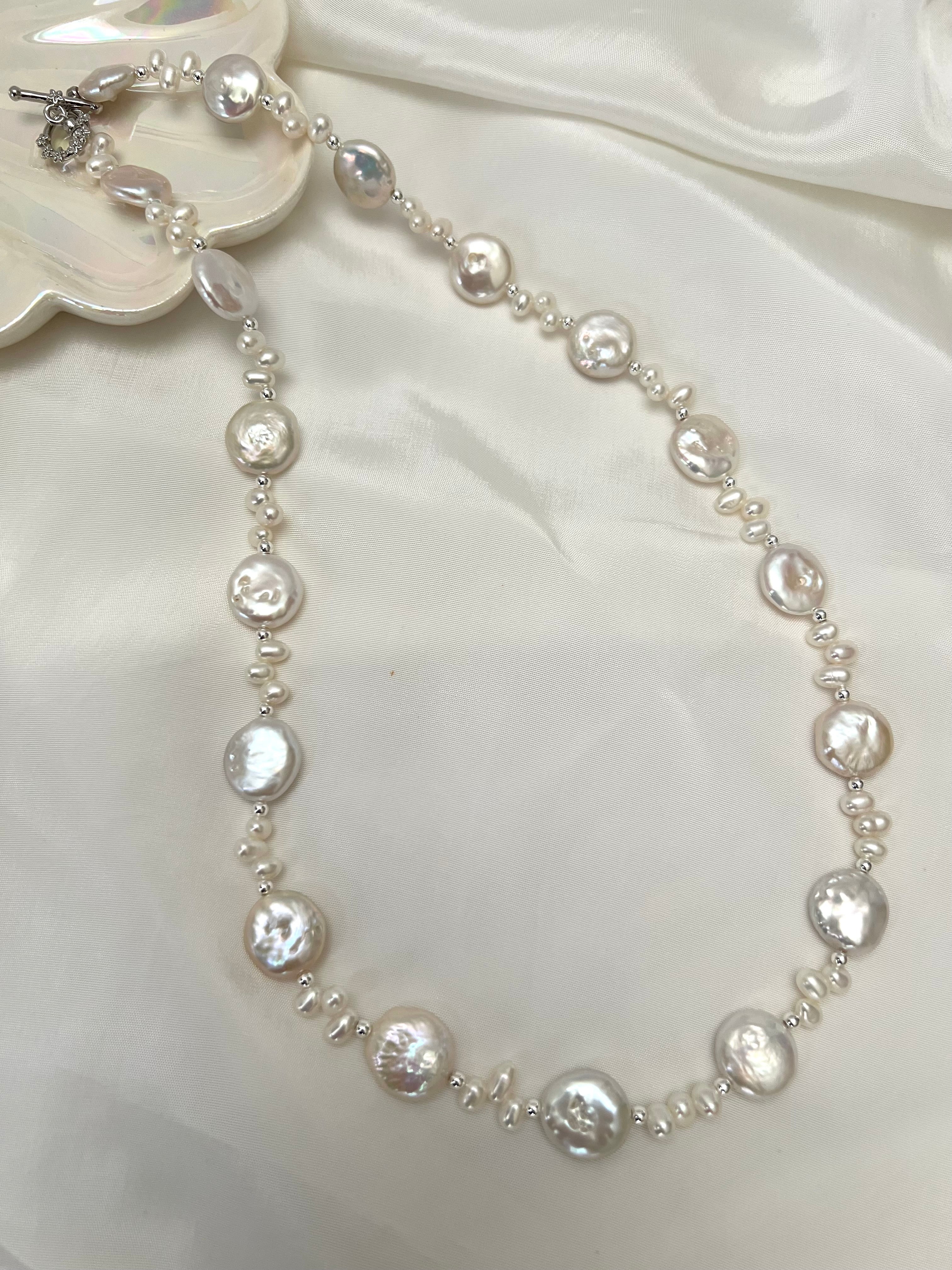 Freshwater Coin Pearl Necklace