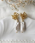 Freshwater Baroque Pearl Dangle Earrings