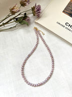 Lavender Freshwater Potato Pearl Necklace