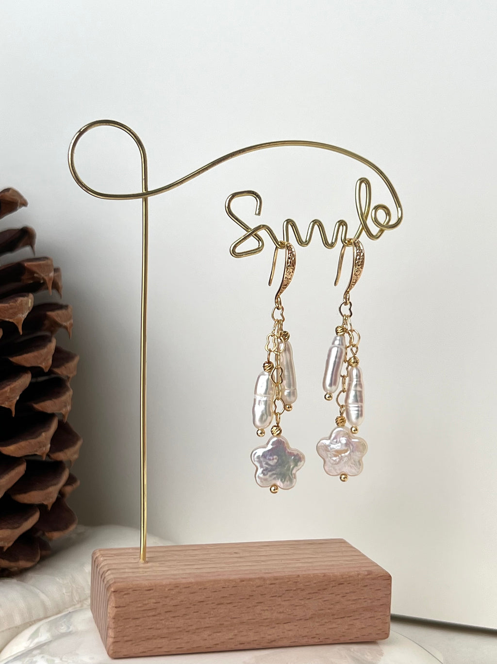 Baroque Pearl Dangle Earrings