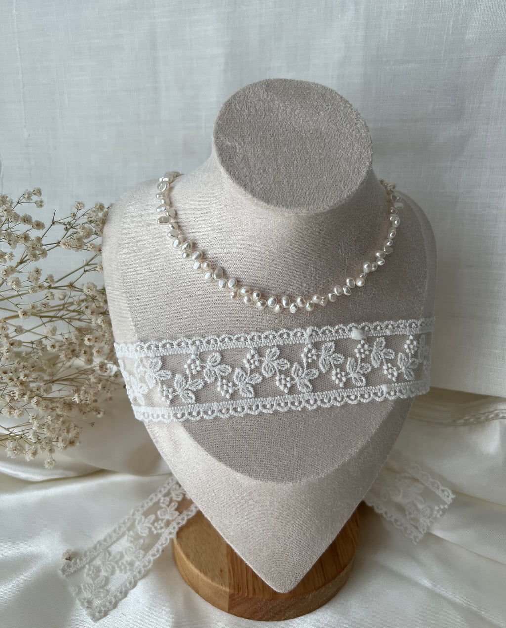 Tiny Baroque Freshwater Pearl Necklace | Approx. 4mm Irregular Pearls