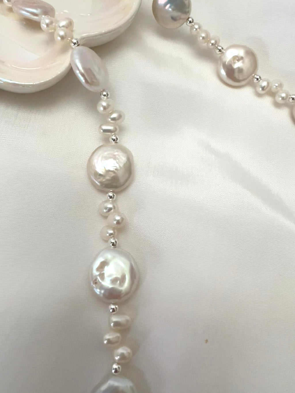 Freshwater Coin Pearl Necklace