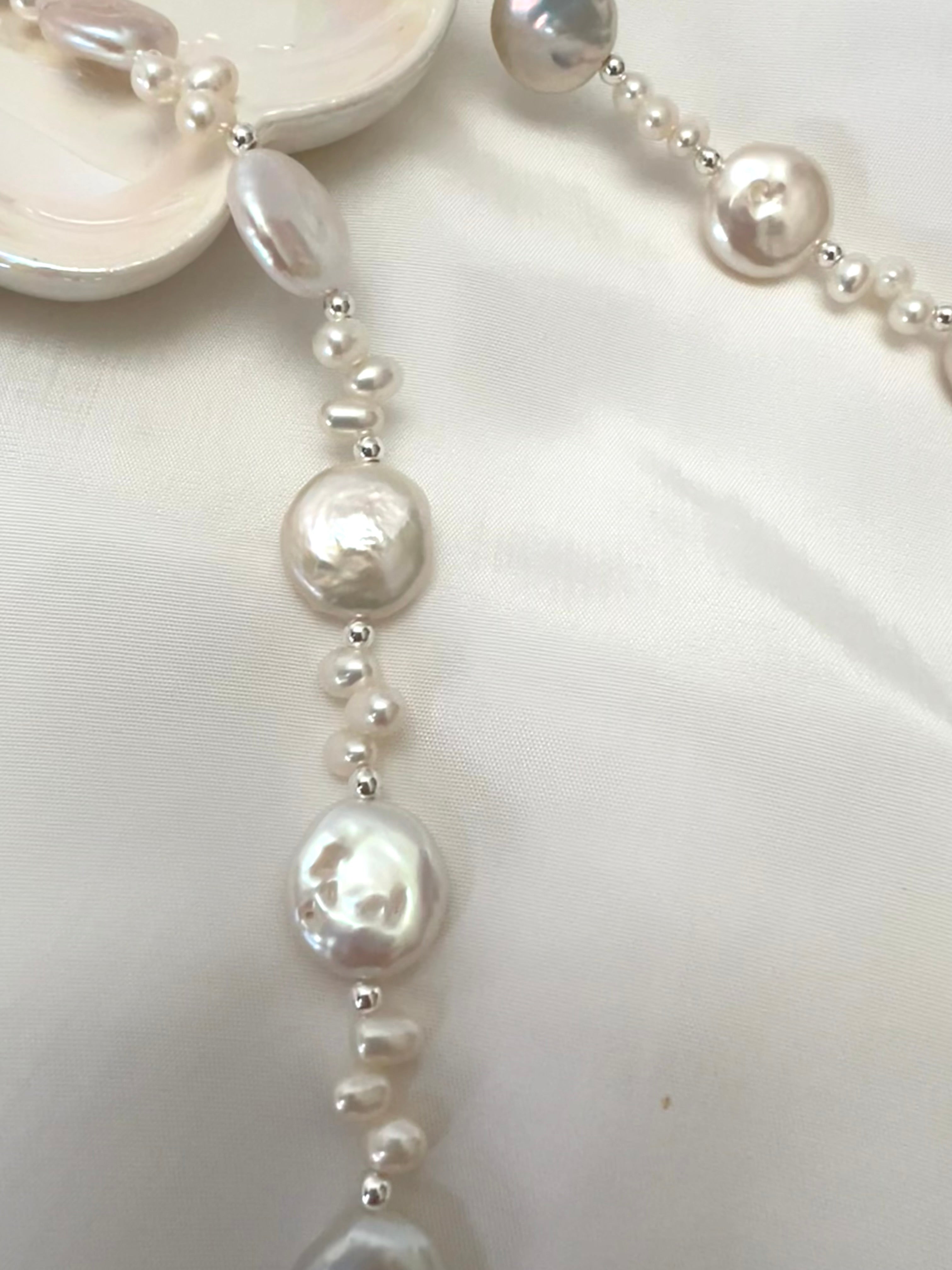 Freshwater Coin Pearl Necklace