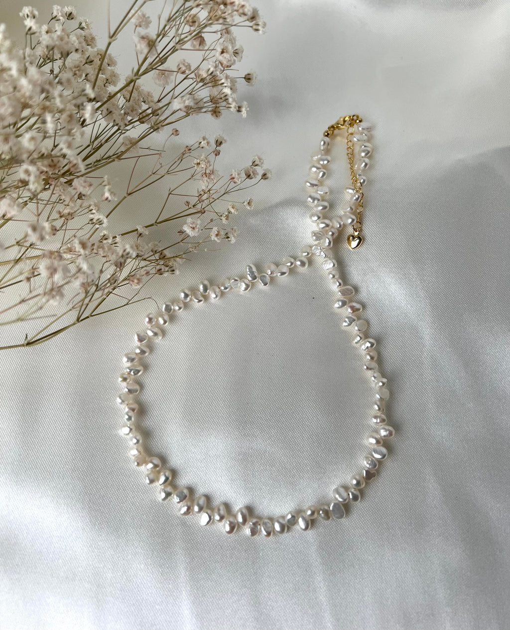 Tiny Baroque Freshwater Pearl Necklace | Approx. 4mm Irregular Pearls