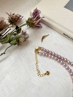 Lavender Freshwater Potato Pearl Necklace