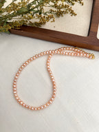 Blush Pink Pearl Necklace | Potato Freshwater Pearls