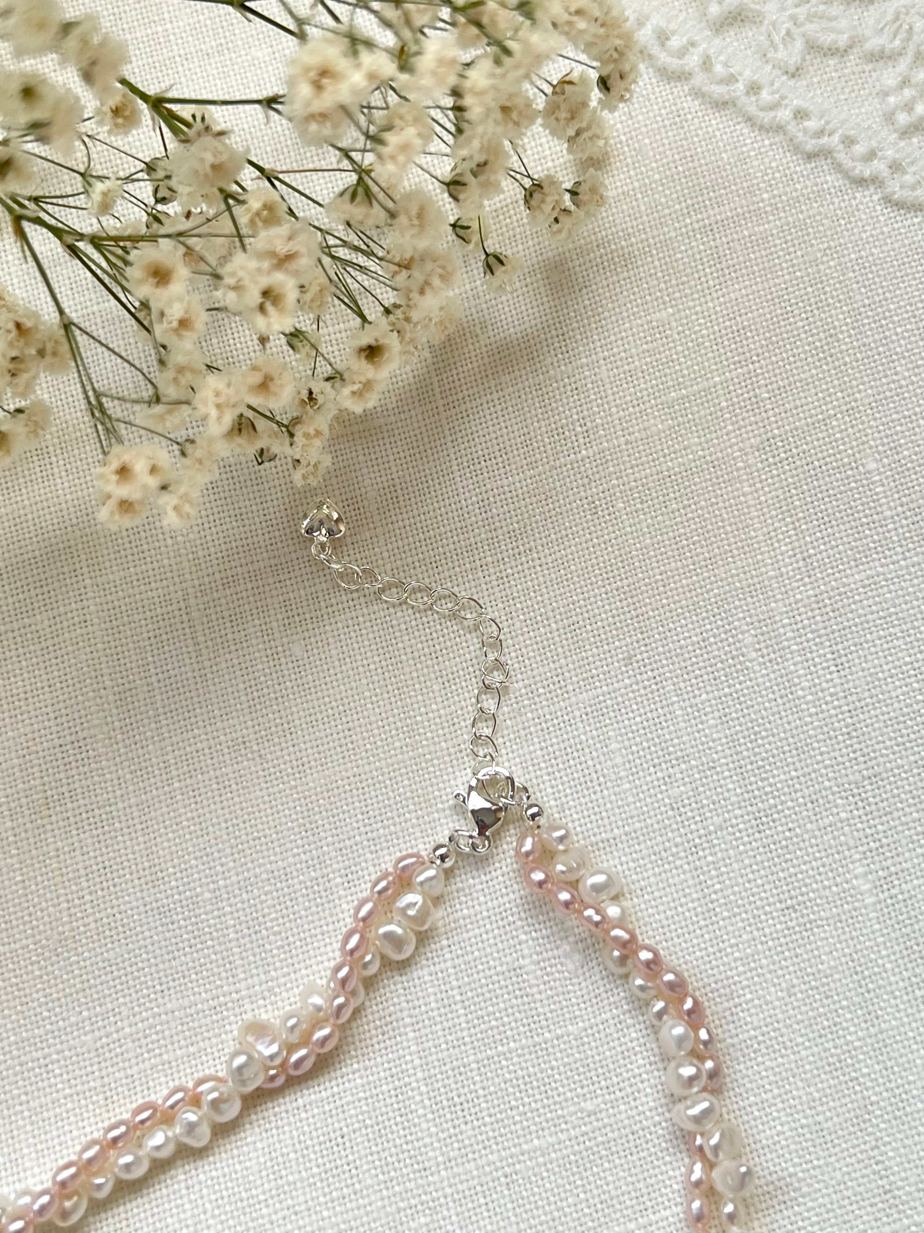 Double Strand Baroque Freshwater Pearl Choker Necklace
