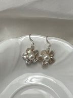 Freshwater Pearl Flower Earrings