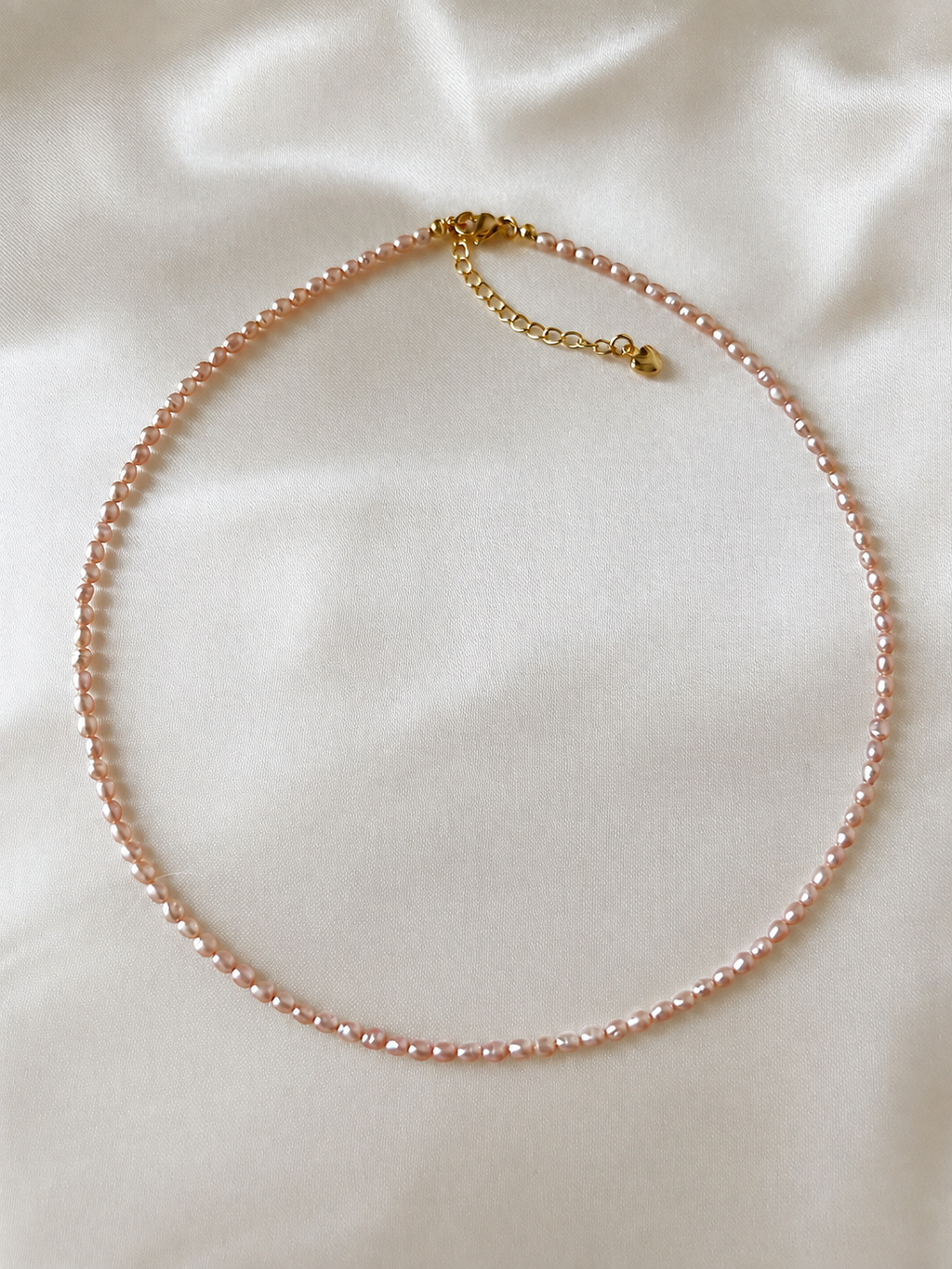 Dainty Light Pink Freshwater Pearl Necklace