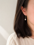 Lavender Freshwater Pearl Drop Earrings