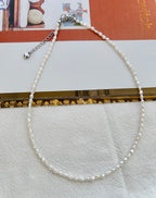 Dainty Baroque Keshi Pearl Necklace