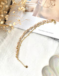 Baroque Pearl Bracelet with Gold Accent