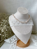 Double Strand Baroque Freshwater Pearl Choker Necklace
